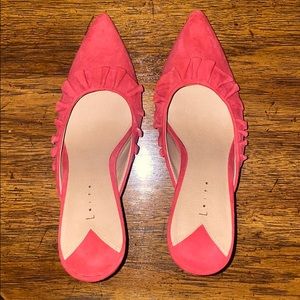 Leith Red Suede pumps